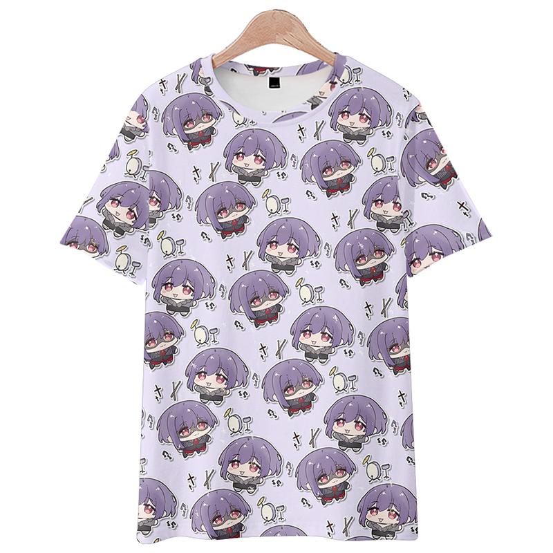 Popular Girl Band BanG Dream Ave Mujica T-shirts 3D Nyamu Yūtenji Print Kid Anime Tee Summer Men Women Harajuku Short Sleeve Top