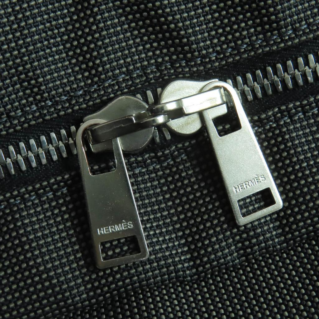 Отличная сумка HERMES Her Line MM Serie Металлическая парусиновая сумка-тоут серая Женская Б/У