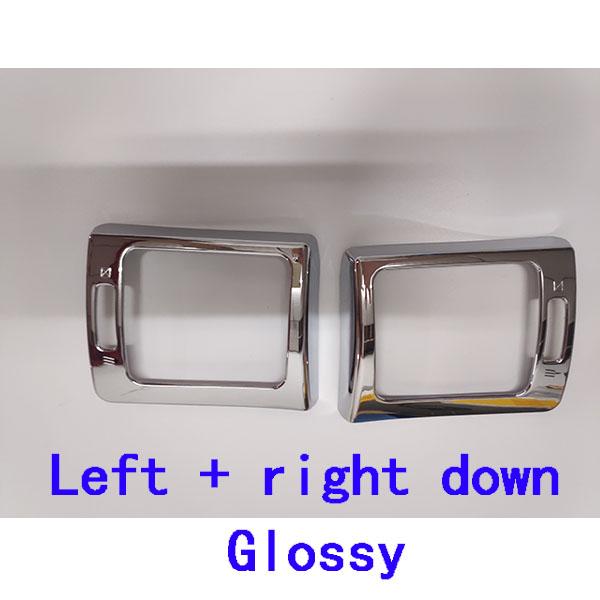 Car Garnish Cover Frame Lamp Trim ABS Front Air Condition Outlet Vent Hoods Part For Subaru XV 2012 2013 2014 2015 2016 2017