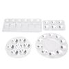 4PCS Aluminum Palette 6 Holes  10 Holes Painting Tray for Chinese Painting Acrylic Gouache