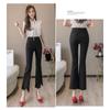 Korean Fashion Streetwear Summer High Waist Women's Skinny Tassel Capris Pants for Women Skinny Flare Pants Woman Trousers