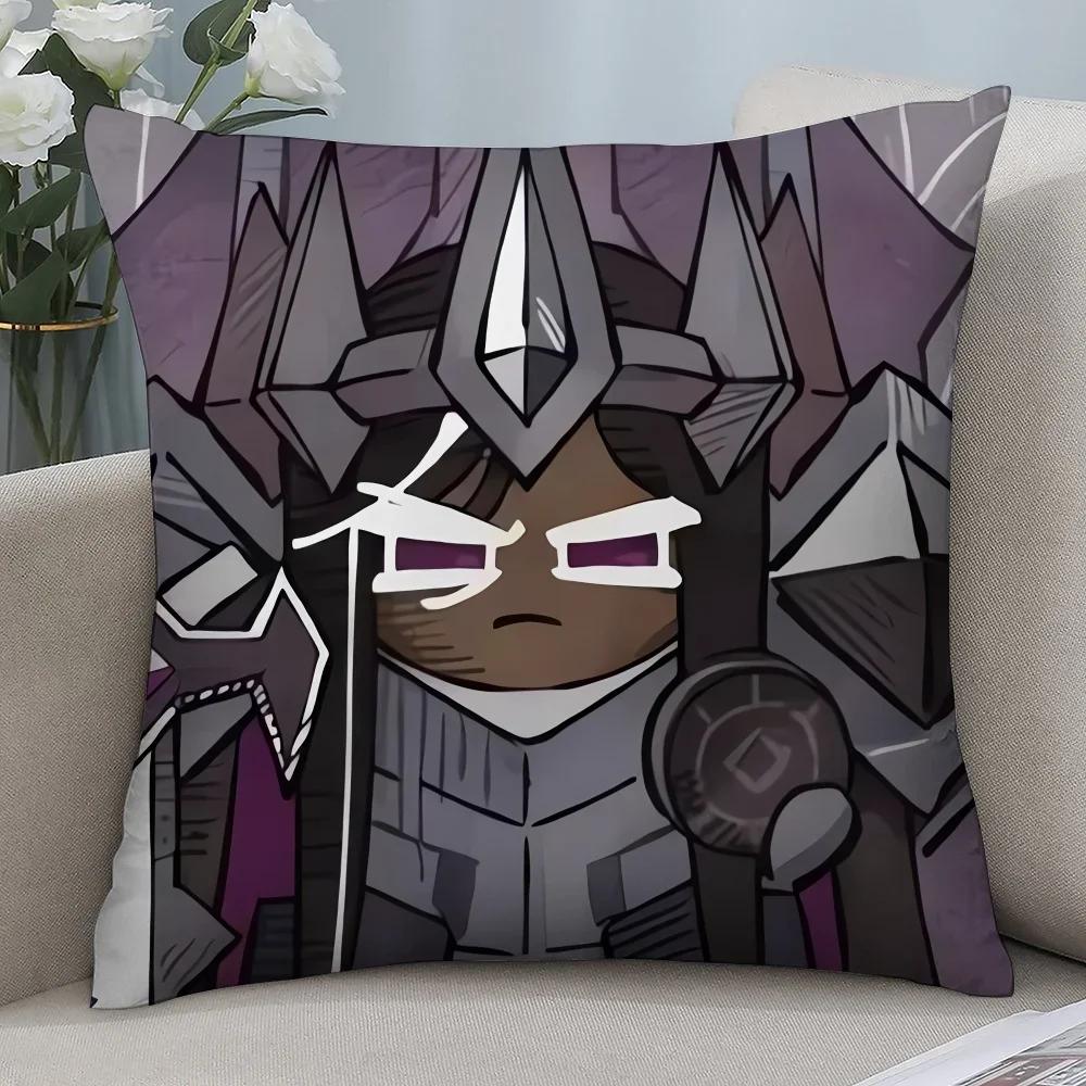 Наволочка Cookie Run Kingdom 45x45см - 3D-принт, игровой мерч, мягкая наволочка из полиэфирного волокна для диванной подушки, фестивальный подарок для геймеров