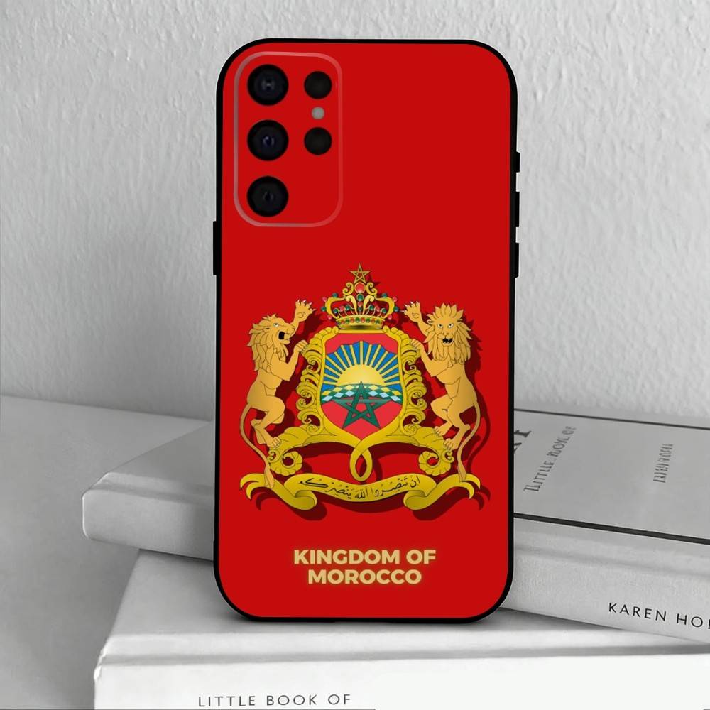 M-Марокко F-Флаг Чехол для телефона для Samsung S25,S24,S21,S22,S23,S30,Ultra,S20,Plus,Другие Мягкий Черный Чехол