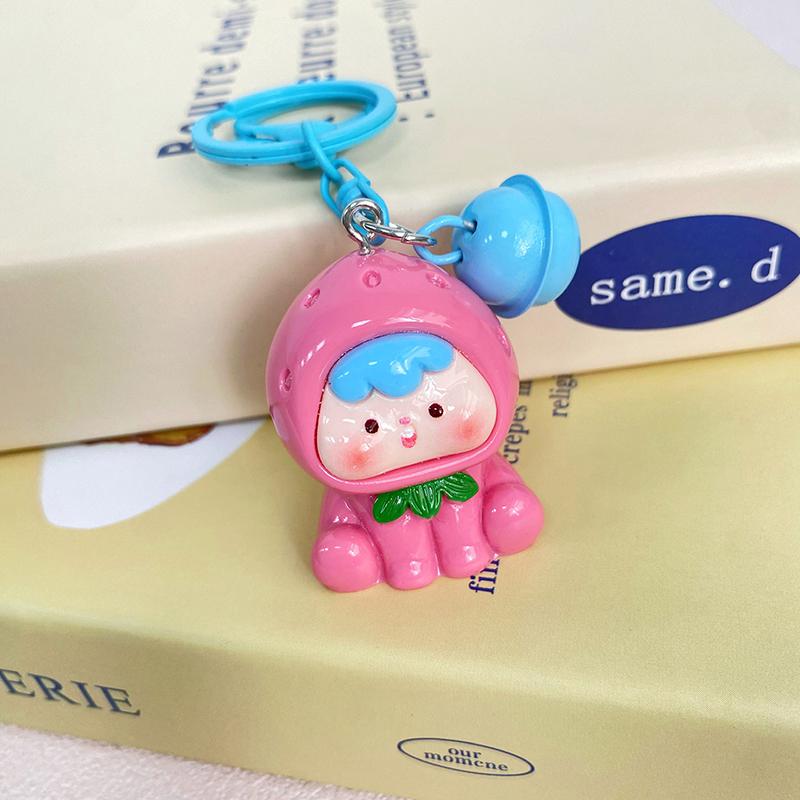 Креативная кавайная смоляная трехмерная кукла-брелок для рюкзака, подвеска, аксессуары, милый сладкий фрукт, автомобильный брелок, маленькие подарки