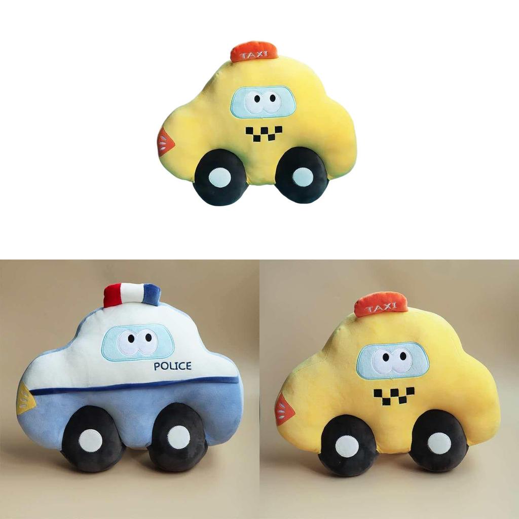 Cartoon Vehicle Plush Pillow With Pp Cotton Filling For Boys And Girls Playroom Or Gift Use