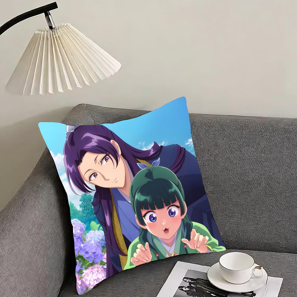 TThe ApothecaryY Diaries Anime Cushion Cover Pillowcase Ultra Soft Skin Friendly Fabric Cloud Like Comfort Concealed Zipper