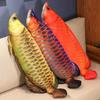 Cute Stuffed Fish Doll Lifelike Fish Plush Pillow Arowana Plush Toys  Collectible