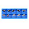 10pcs Diamond Shape CNC Carbide Insert Cutter Indexable Lathe Milling Inserts Turning Tools with Box DCMT070204 US735 DCMT51.51 for Steel