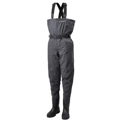 SHIMANO Вейдерсы DS4 с нагрудным вырезом из войлока 2XL, Высокие, Подошва, FF-043X, Угольный,
