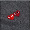Comme Des Garçons Play Двойной Красное Сердце Кардиган с V-образным вырезом Ax N058 051