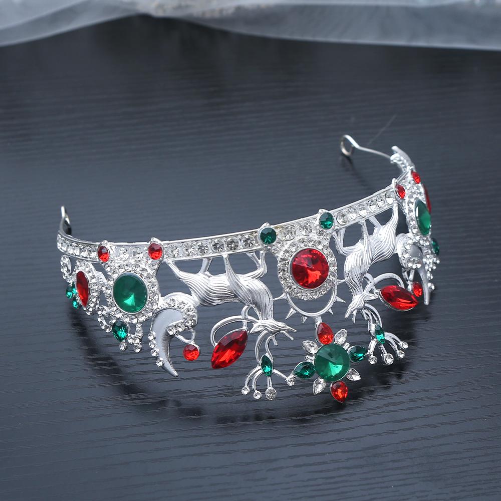 1pc Fashion Christmas Tiara with Snowflakes Gemstones Hair Crown Intricate Festive Design Perfect for Holiday Parties Cosplay