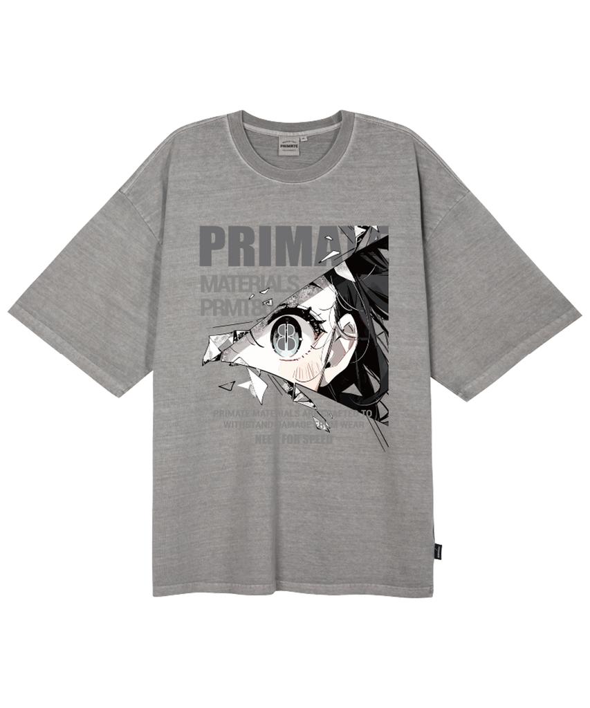 PRIMATE Eyez Oversized Pigment Short Sleeve T-Shirt 4 Colors