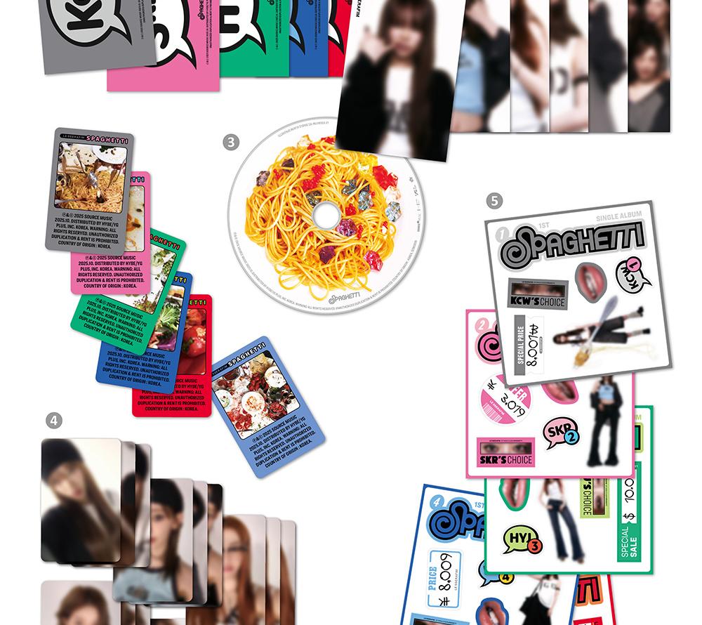 (COMPACT Ver.) LE SSERAFIM [SPAGHETTI] 1st SINGLE ALBUM