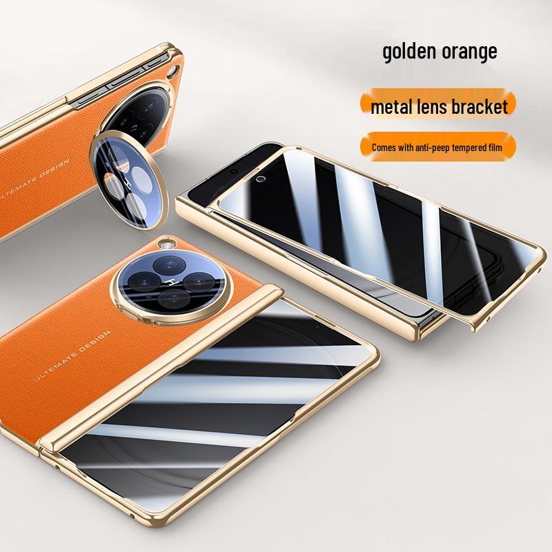 Оригинальный кожаный чехол-книжка для OPPO Find N6 Fold, защита от падений по всей поверхности