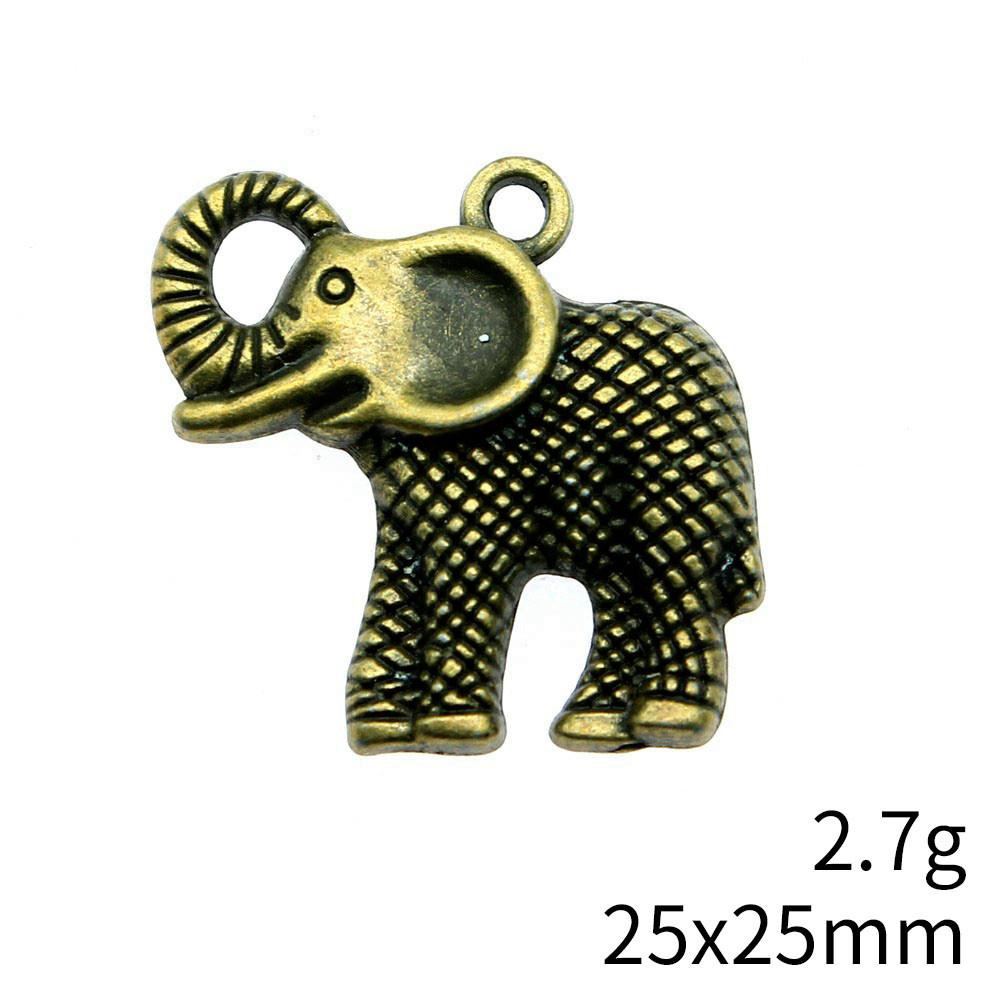 Рождественские украшения Шарм Итальянский браслет Маленькие шармы в виде слонов Подвеска Сувенирные подвески для изготовления ювелирных изделий