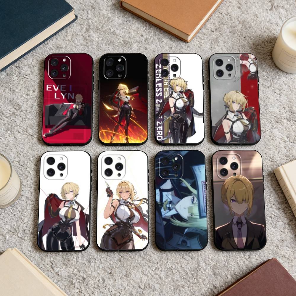 Zzz-EvelynTheKnight Чехол для телефона для iPhone 16,15,14,13,12,17,Pro Max,Plus Силиконовый Черный Чехол