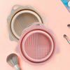 Коврик для чистки кистей Различный дизайн шестерен с отверстием для подвешивания Складная силиконовая чаша для чистки кистей Скруббер для домашнего использования