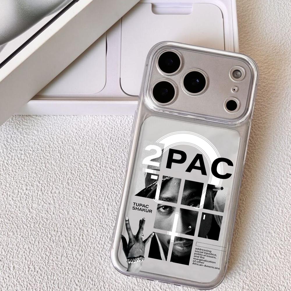 Чехол для телефона с изображением рэпера 2pac, певца Tupac, для iPhone 17 16 15 14 13 12 Pro Max Plus, с магнитным кристально чистым чехлом, для беспроводной зарядки
