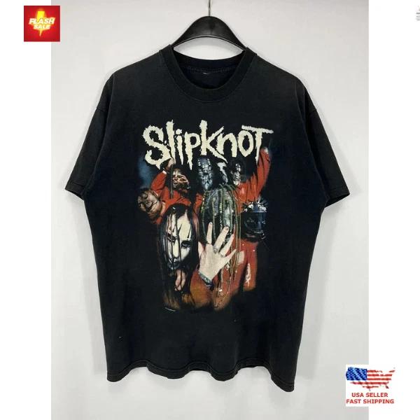 НОВЫЙ!!! Черная хлопковая футболка Slipknot 2000-х, подарок для фаната