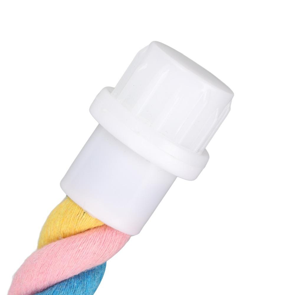 Comfortable Grip Bird Rope Perch Colorful Design Bendy Cotton Perch For Parrots