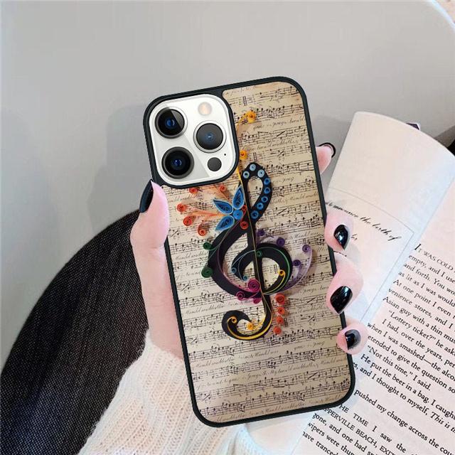 Чехол для телефона с нотами для iPhone 17 Air 15 16 14 13 12 Pro Max 11 Pro Max Plus Coque Shell