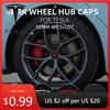 Автомобильная наклейка 2025 Новая 4 шт. 56 мм Колпаки на колеса для Tesla Model S X 3 Y Roadster Аксессуары Центральный колпачок для дисков A