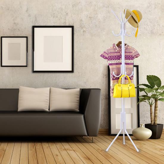 Yousheng Coat Rack with 12 Hooks Freestanding Coat Stand for Entryway Hallway Bedroom And Office Metal Coat Tree Holder for Coats Hats And Bags