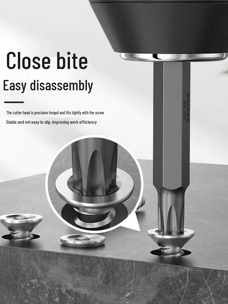 S2 Steel Magnetic Phillips & Slotted Screwdriver Bits Set for Electric Hand Drills and Pneumatic Tools