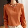 Sweater for Women Autumn Winter Lightweight Warm Knitted Stretchy Long Sleeve Tops