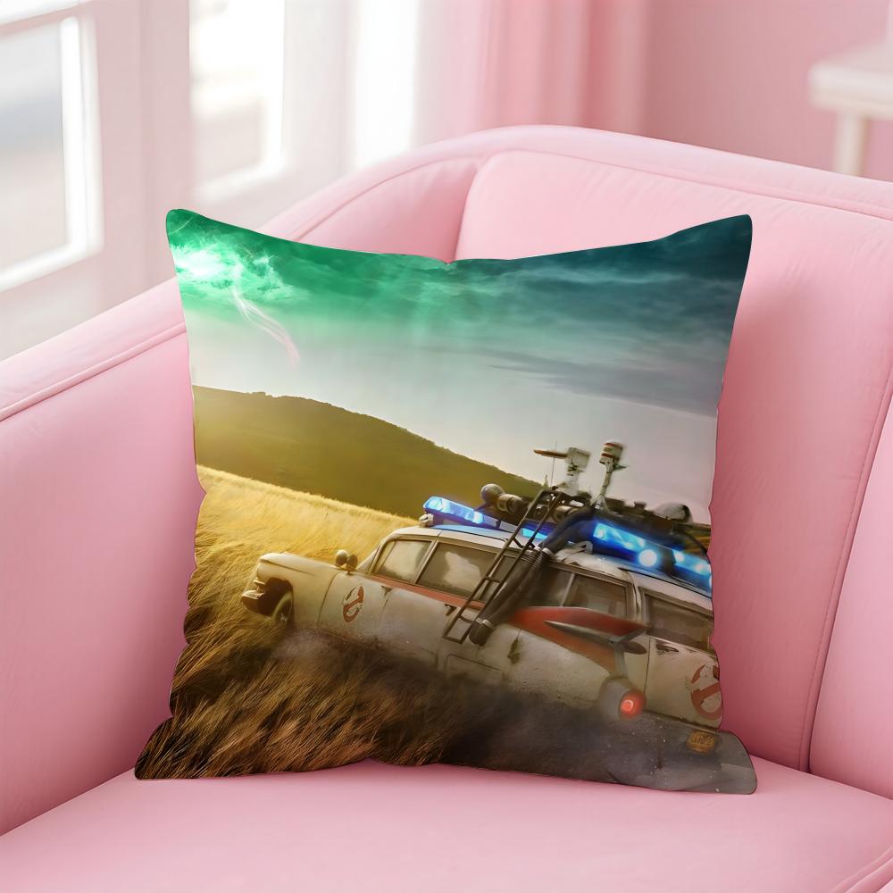 GGhostbusters AAfterlife Cartoon Cushion Cover Pillow Case Soft Friendly Fabric  Concealed Zipper
