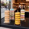 Donut Stand for Party Clear Display 4 Pieces Acrylic Party Donut Tower Stand for Dessert Bagel Snack Serving Table Buffet