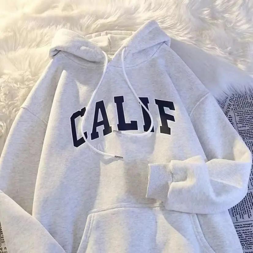 Толстовка с капюшоном, мужская, осенне-зимняя, на флисовой подкладке, утолщенная, свободного кроя, для пар, в стиле праздного стиля, модная спортивная куртка бренда