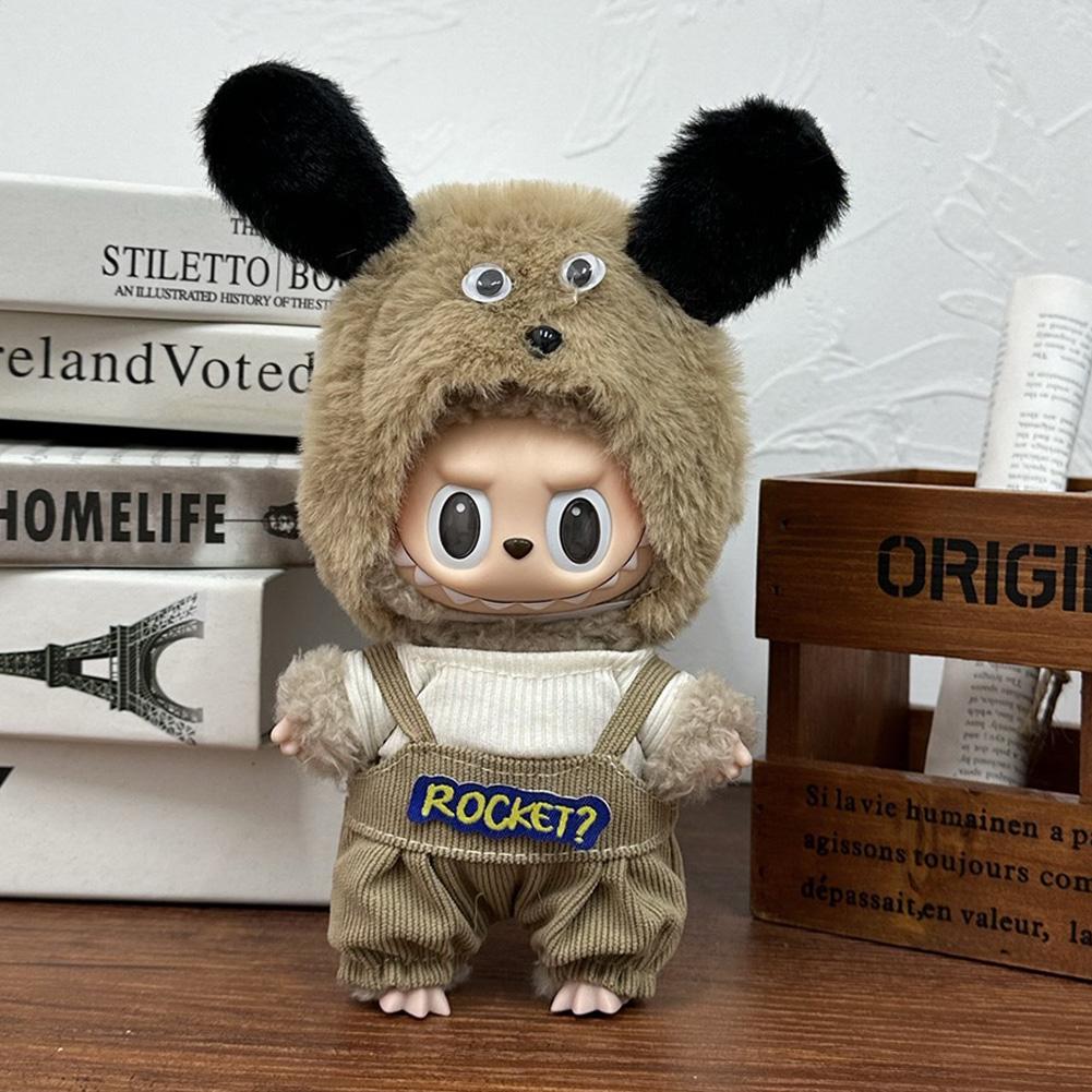 Для 17 см Кукольная одежда Лабубу Модная одежда Толстовки Кукольная одежда Цветовые толстовки Кукольные аксессуары Милые украшения Маленькая одежда