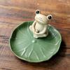 Frog Incense Burner Stick Holder, Cute, Ideal Gift Ceramic for Bedroom Table