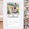 2026 Календарь настенный 'Снежный день корги' 12-месячный календарь из плотной бумаги на тему собаки корги для декора дома, офиса, инструмент для управления временем