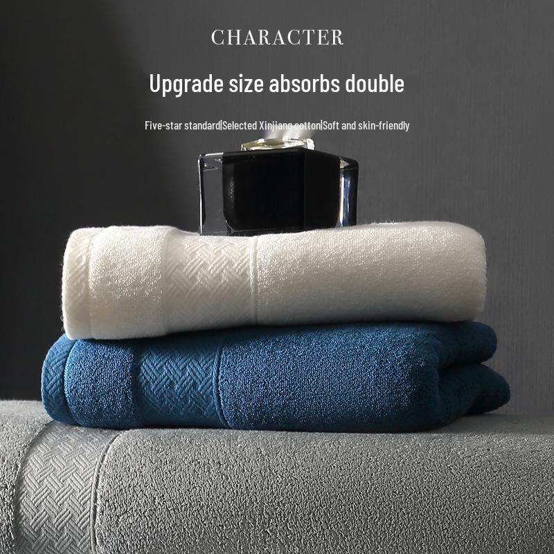 7A Antibacterial Pure Cotton Towel - Absorbent, Lint-Free, Odor-Resistant, Thickened Face Towel for Adults