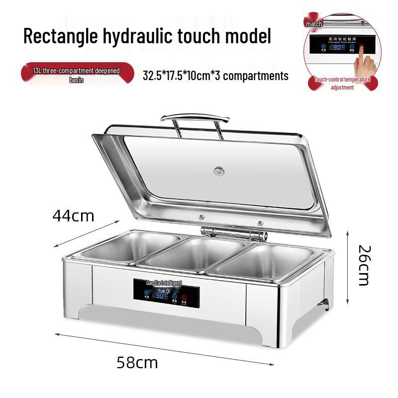 Commercial Buffet Food Warmer & Interchangeable Serving Pans