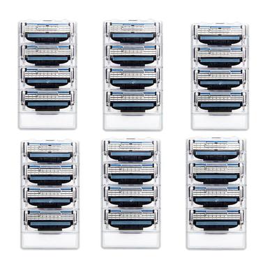 24 шт., мужская бритва, лезвие Mach 3, кассеты для бритья, лезвия для ухода за лицом, Mache 3