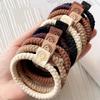 Minimalist Twist Hair Ropes Set Soft High Elastic Hair Rings Casual Versatile Ponytail Hair Scrunchies