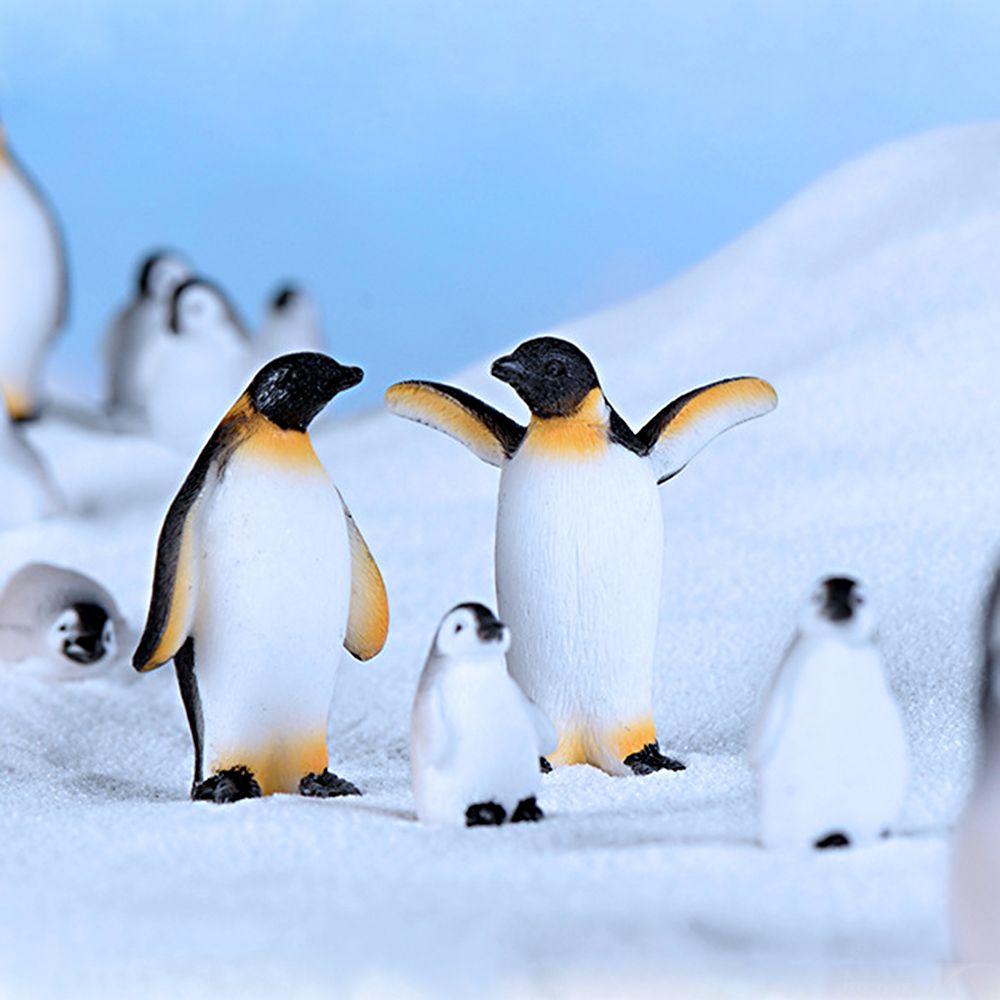 Cute Mini Animal Statue Miniature Model Micro Iceberg Series Resin Ornaments Handcraft Figurine
