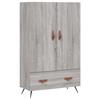 VidaXL Highboard Sonoma Grey 69.5x31x115 Cm Engineered Wood 828210