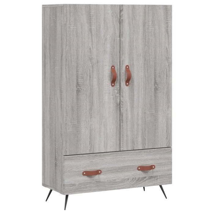 VidaXL Highboard Sonoma Grey 69.5x31x115 Cm Engineered Wood 828210