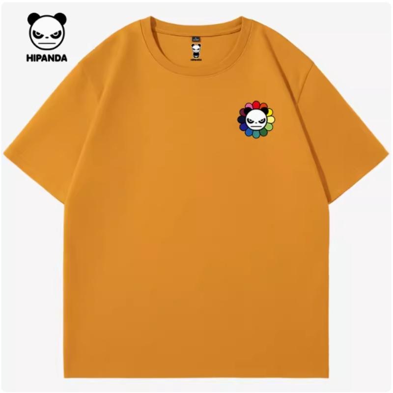 Fashionable fashion brand personalized short sleeved pure cotton T-shirt men's summer style couple white trendy t