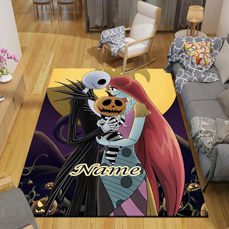 Custom 1Pc Nightmare Before Christmas Rug Office Carpet Indoor Outdoor Entrance Doormat Nonslip Soft And Comfortable Living Room D91688