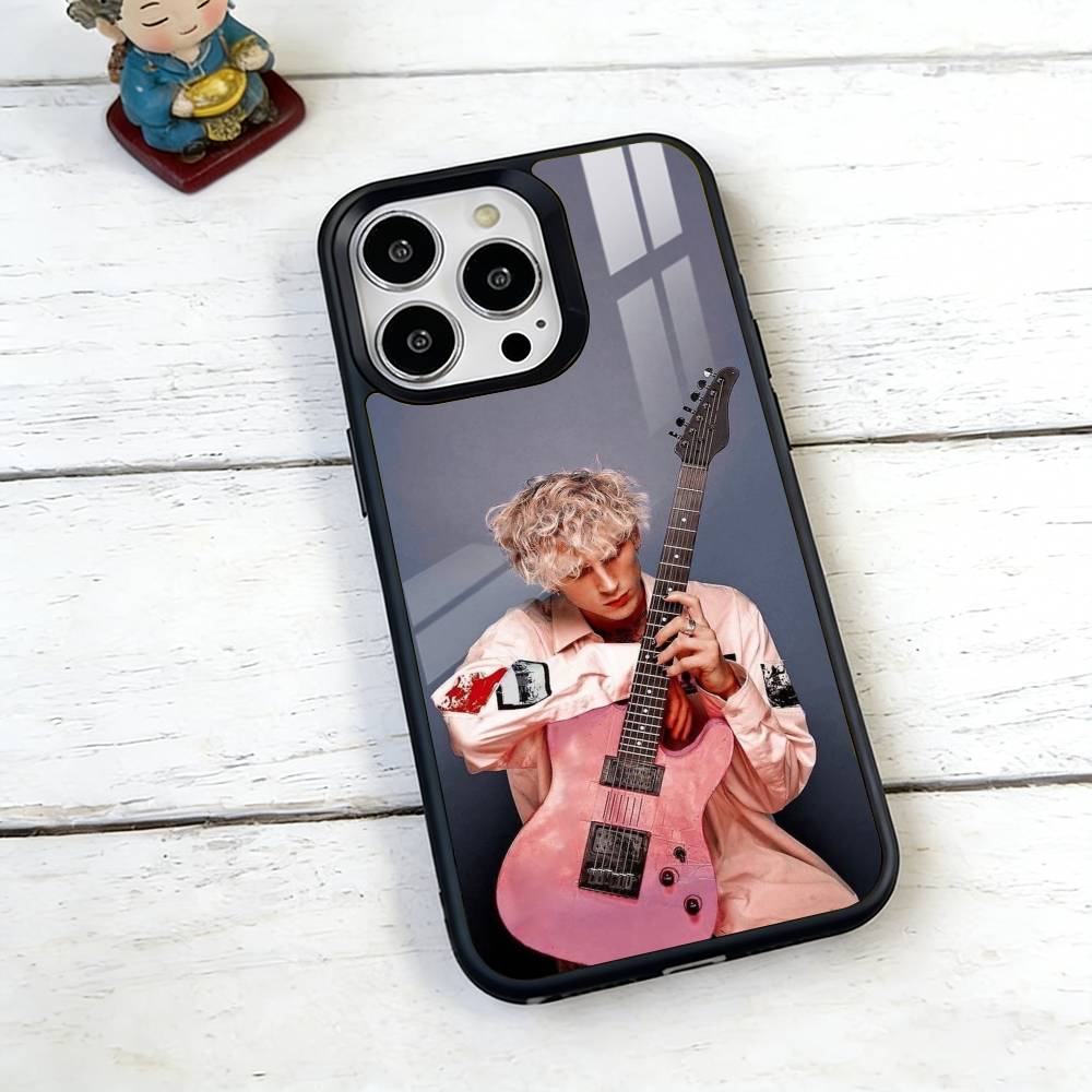 Чехол для телефона MGK Machine Gun K-Kelly для iPhone17,16,15,14,13,12,11 Plus,Pro Магнитный Для Magsafe Беспроводной Зарядки