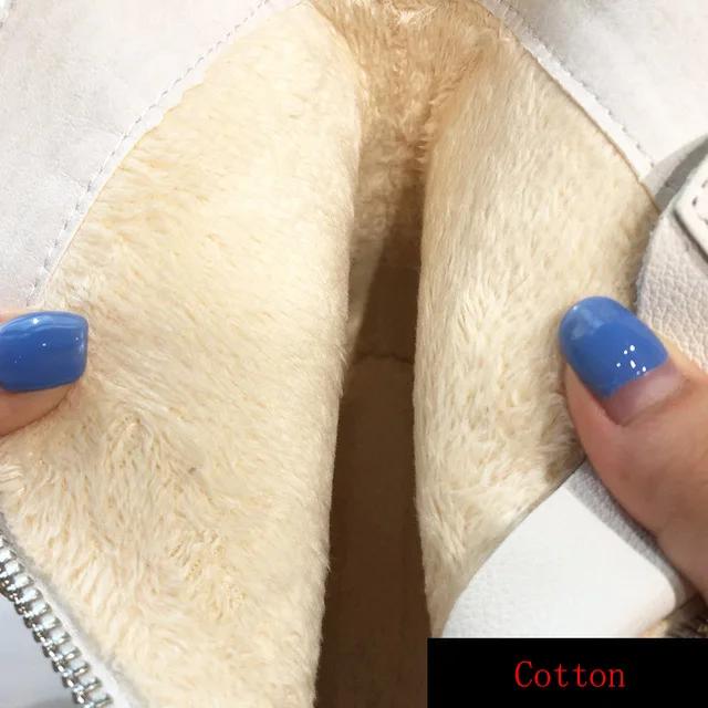 Женские ботинки из натуральной кожи, зимняя бархатная женская обувь, модные женские дышащие ботинки из воловьей кожи, легкие белые ботинки на молнии спереди