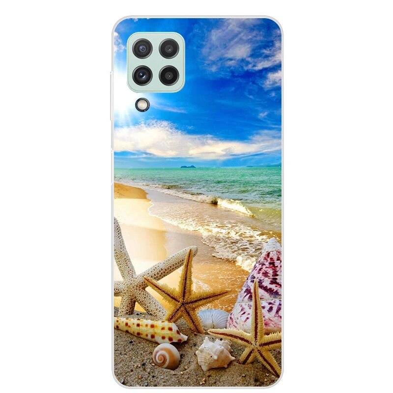 Чехол для Samsung Galaxy M22 M32 4G, задняя крышка для телефона Samsung M22, мягкий чехол для Samsung M32 4G M 22 32, черный чехол из ТПУ 6,4 дюйма