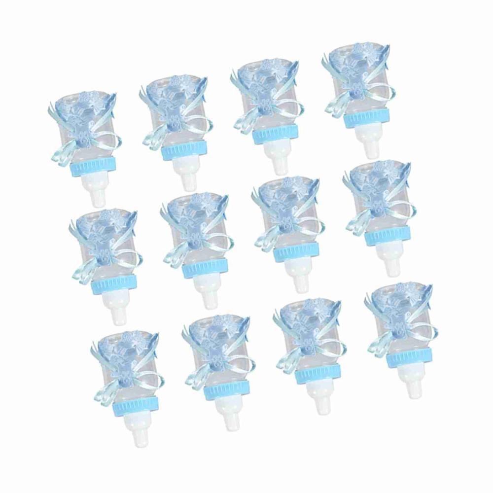 12pcs Plastic Candy Chocolate Bottles With Ribbons Candy Present Bottles  Home Party Decor