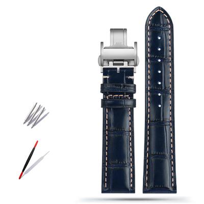 Классический ремешок для часов из коровьей кожи 19 мм, 20 мм, 21 мм для коллекции Longines Masters L3 L4 L2.628/L2.673 с застежкой-бабочкой