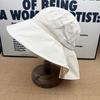 Light and breathable big eaves bucket hat neck protector women's summer sun hat anti-ultraviolet face small hat sun protection artifact